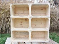Small Wood Crate Stackable Made From Reclaimed Wood Pallets Set Of 6 Crate Set 5 small