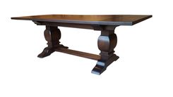 Rustic Walnut Trestle Table 2 small