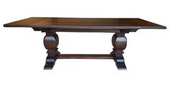 Rustic Walnut Trestle Table 1 small