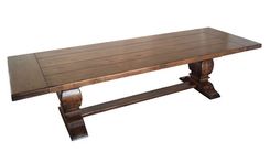 Rustic Alder Trestle Table And Bench Set 2 small