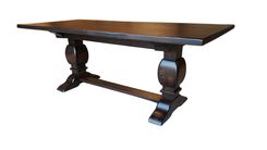 Rustic Alder Trestle Table 1 small