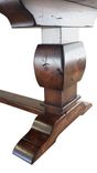 Knotty Alder Trestle Table Gunstock Finish 2 small