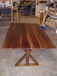 Black Walnut Trestle Table 2 small