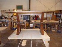 Black Walnut Trestle Table 4 small