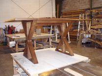 Black Walnut Trestle Table 5 small