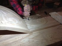 Hand Carved, Solid Alder Vanity Front 7 small
