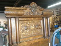 Antique Quarter-Sawn White Oak Bed Expansion 4 small