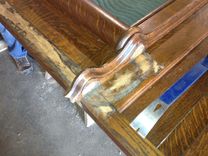 Antique Quarter-Sawn White Oak Bed Expansion 6 small