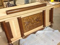 Antique Quarter-Sawn White Oak Bed Expansion 8 small