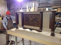 Antique Quarter-Sawn White Oak Bed Expansion 12 small