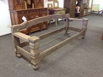 Hand Carved Solid Claro Walnut Sofa 11 small