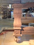 Hand Carved Solid Claro Walnut Sofa 12 small