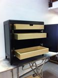 Flame Grain Walnut Panel Shoe Cabinet 4 small