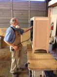 Flame Grain Walnut Panel Shoe Cabinet 6 small