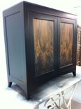 Flame Grain Walnut Panel Shoe Cabinet 3 small