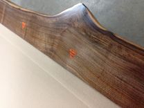 Walnut Slab Pool Table With Metal Legs 3 small