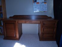 Small Desk, Cherry Wood, 1 small