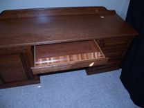 Small Desk, Cherry Wood, 2 small