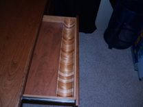 Small Desk, Cherry Wood, 3 small