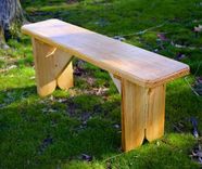 Southern Yellow Outdoor Pine Bench 2 small