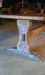 Reclaimed Barn Wood Trestle Table 2 small