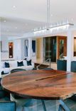 Dual Single Slab Claro Walnut Dining Table 1 small