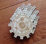 Legend Of Zelda Gate Of Time Baltic Birch Wood Laser Cut Coasters Set Of Six 1 small