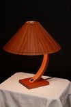 Handmade Customizable Desk Lamp And Wood Veneered Shade 3 small