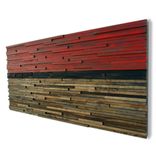 Abstract Landscape, Landscape Wall Art, Wood Art Wall, Wooden Decor, Rustic Art 1 small
