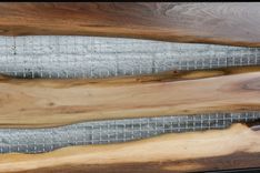 Live Edge Headboard. Rustic Walnut Headboard. Raw Steel. Solid Wood. 3 small