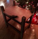 3 Oaks Stool- White Oak, Wormy Chestnut, Red Oak 5 small