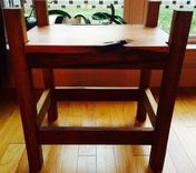 3 Oaks Stool- White Oak, Wormy Chestnut, Red Oak 4 small
