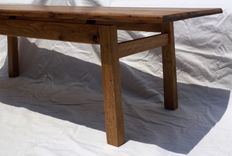 Wormy Chestnut & White Oak Coffee Table 2 small
