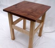 End Table Of Walnut, Wild Cherry, And Flame Maple 1 small
