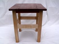 End Table Of Walnut, Wild Cherry, And Flame Maple 2 small