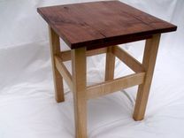 End Table Of Walnut, Wild Cherry, And Flame Maple 3 small