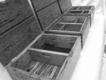 Wormy Chestnut Boxes 6 small