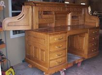 Custom Built  Roll Top Desk 2 small