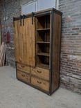Rustic Industrial Armoire / Clothing / Storage / Shelf / Shelving / Drawers / Wardrobe 6 small
