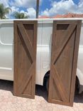 Custom Made Barn Door Farmhouse Style Rustic Solid Cedar Wood| Barn Door - 5 small