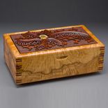 Wood Jewelry Box "Ammonite" 1 small