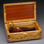 Wood Jewelry Box "Ammonite" 2 small