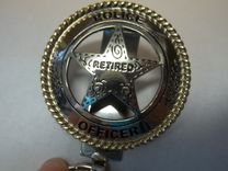 Retired Police Officer Key Ring 2 small