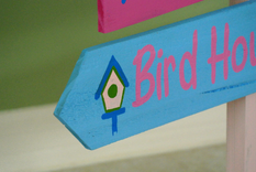 Party Sign Wood, Event Table Decor, Party Wooden Arrow Sign 3 small