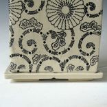 Table Lamp In Cream With Black Flowers 5 small