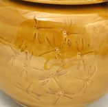 Pottery Teapot With Dragonflies In Yellow 3 small
