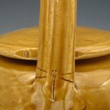 Pottery Teapot With Dragonflies In Yellow 5 small