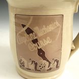 Pottery Mug In Cream And Burgundy With Wpa Posters 4 small
