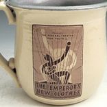 Ceramic Coffee Mug In Cream And Blue With Wpa Posters 2 small