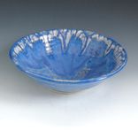Large Pottery Serving Bowl In Blue And White 4 small